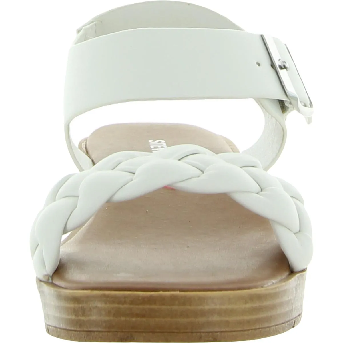 Girls Braided Open Toe Wedge Sandals