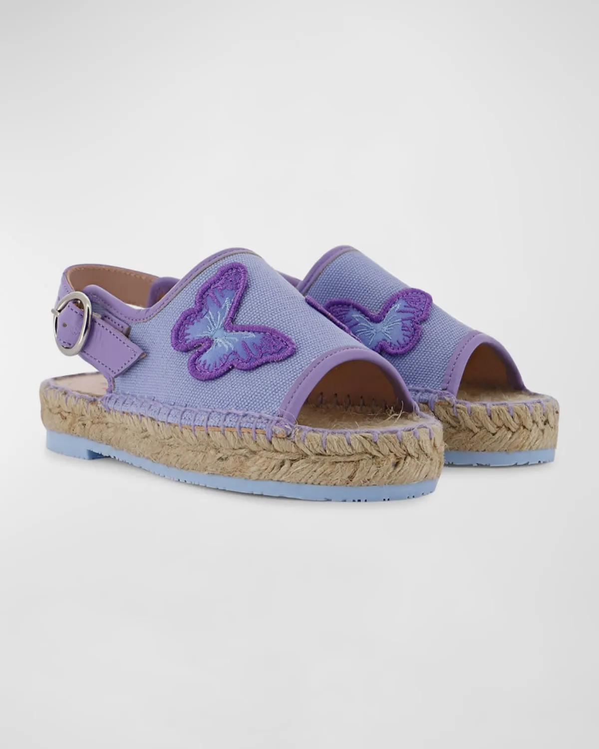 Girl's Butterfly Embroidered Espadrille Sandals