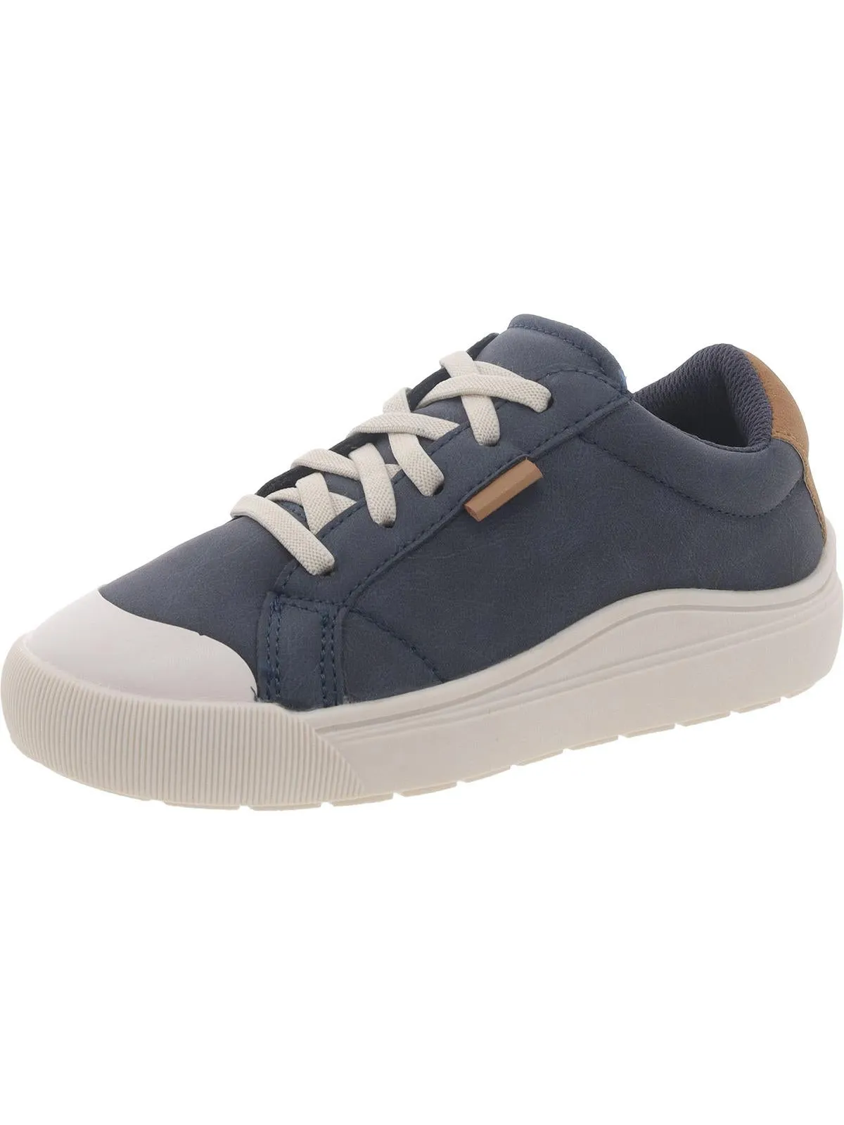 Girls Faux Leather Slip On Casual and Fashion Sneakers