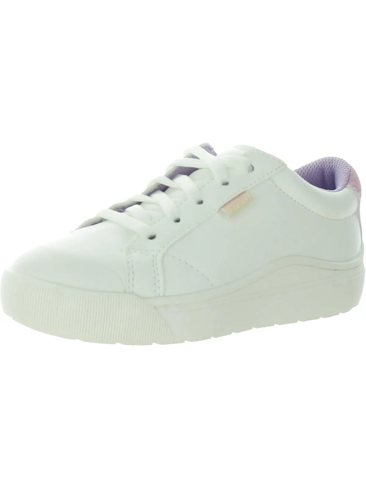 Girls Faux Leather Slip On Casual and Fashion Sneakers