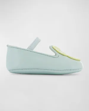 Girl's Leather Butterfly Flats