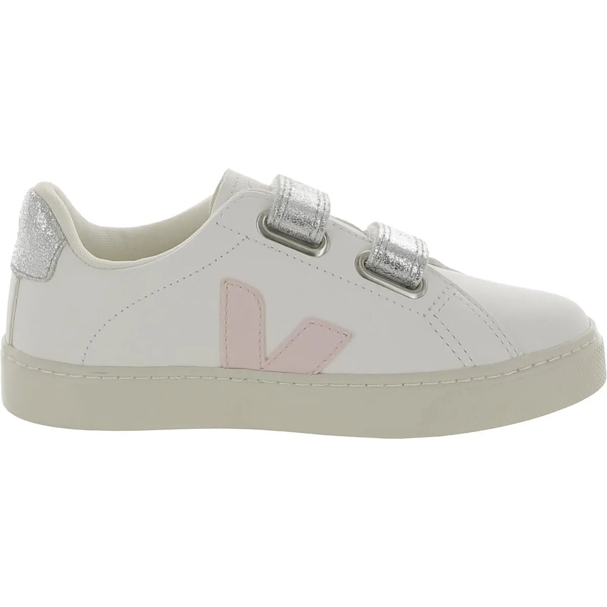 Girls Leather Metallic Casual and Fashion Sneakers