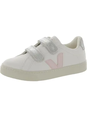 Girls Leather Metallic Casual and Fashion Sneakers