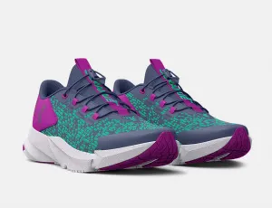 Girls Scramjet 5 Running Shoe In Purple/bright Green