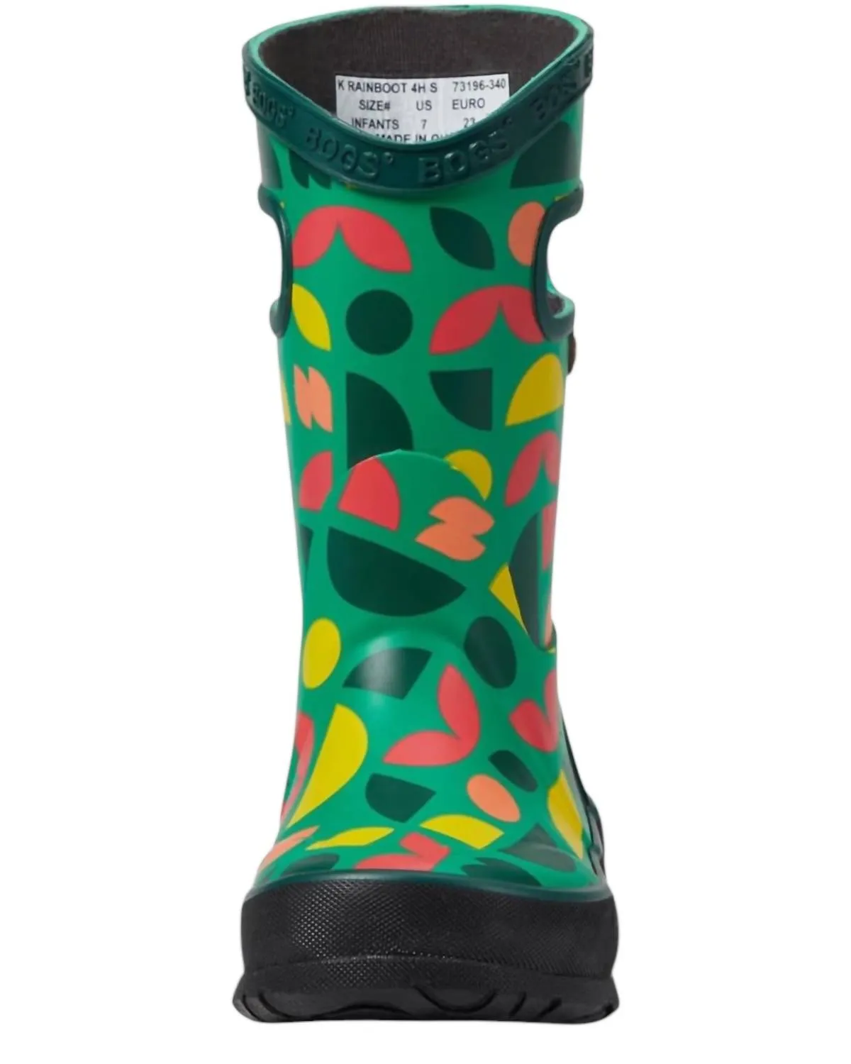 Girl's Shapes Rain Boots In Green