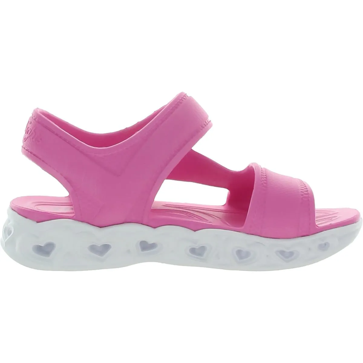Girls Slip On Ankle Strap Light-Up Shoes