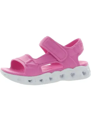 Girls Slip On Ankle Strap Light-Up Shoes