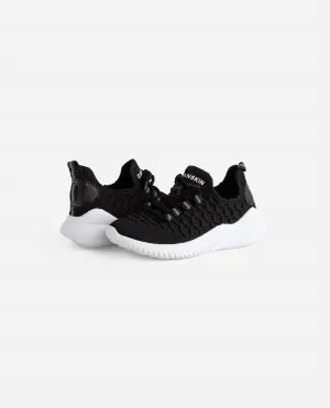 Girls Stunt Lace Up Sneaker In Black