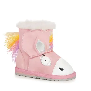 Girl's Walker Sheepskin Boot In Unicorn