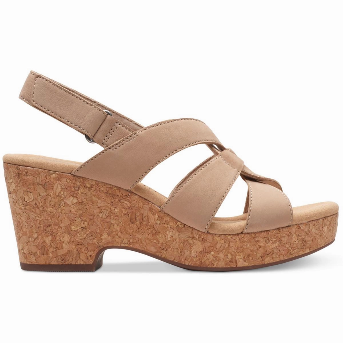 Giselle Beach Womens Cork Slingback Sandals