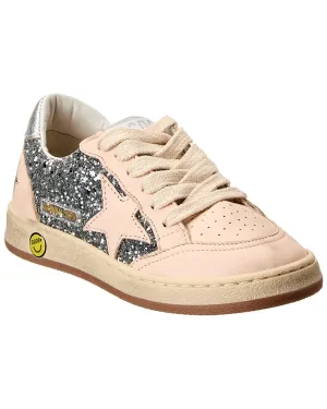 Golden Goose Ball Star Glitter & Leather Sneaker