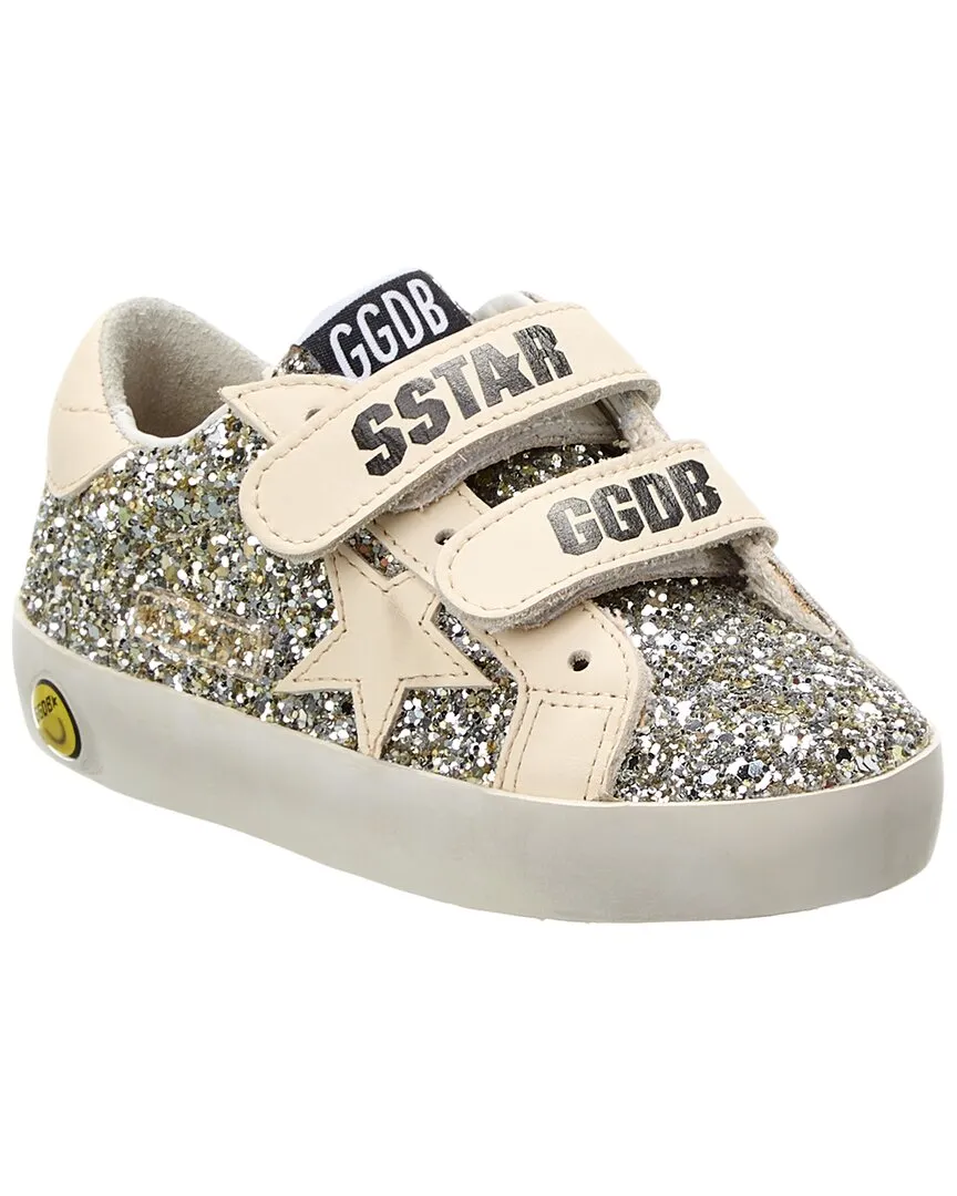 Golden Goose Old School Glitter & Leather Sneaker