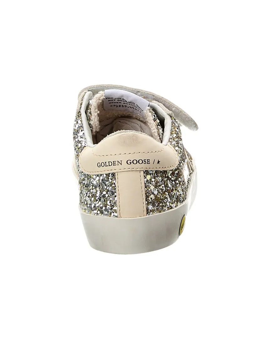 Golden Goose Old School Glitter & Leather Sneaker