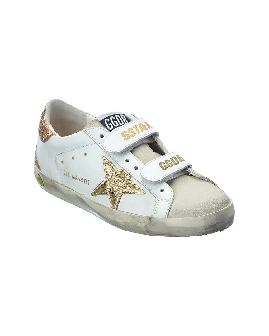 Golden Goose Old School Leather & Glitter Sneaker