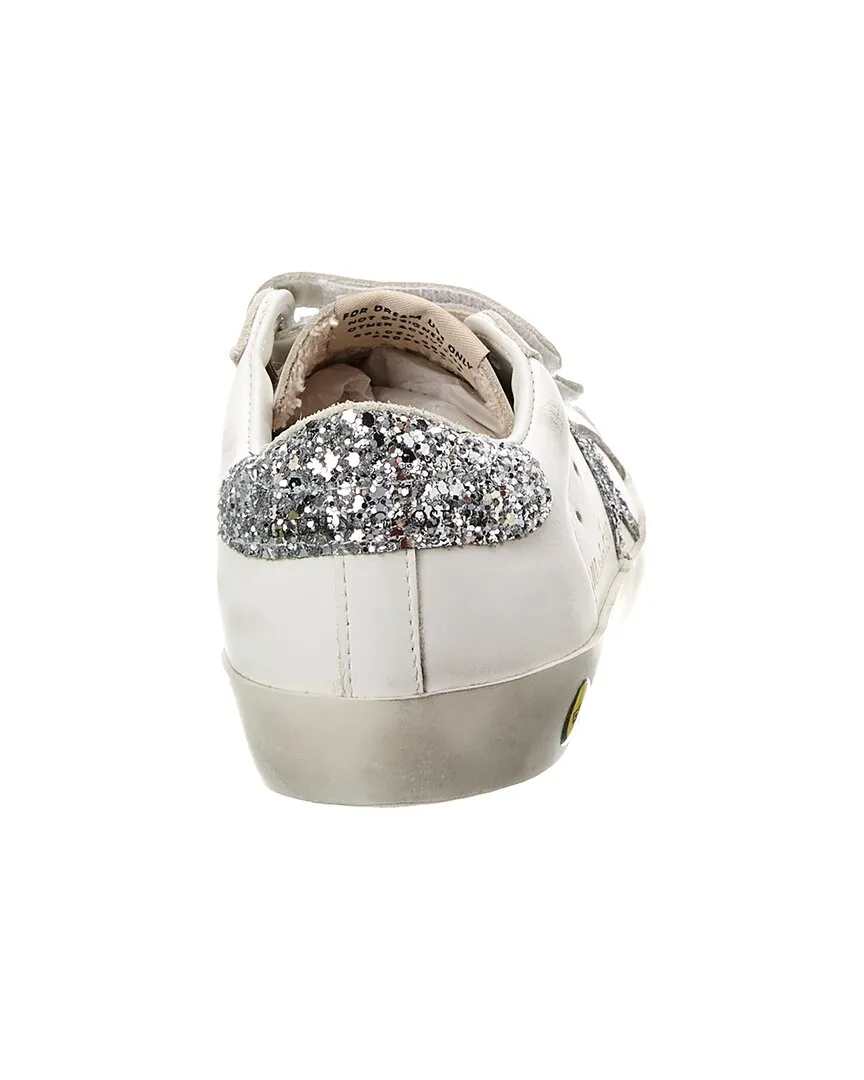 Golden Goose Old School Leather & Glitter Sneaker