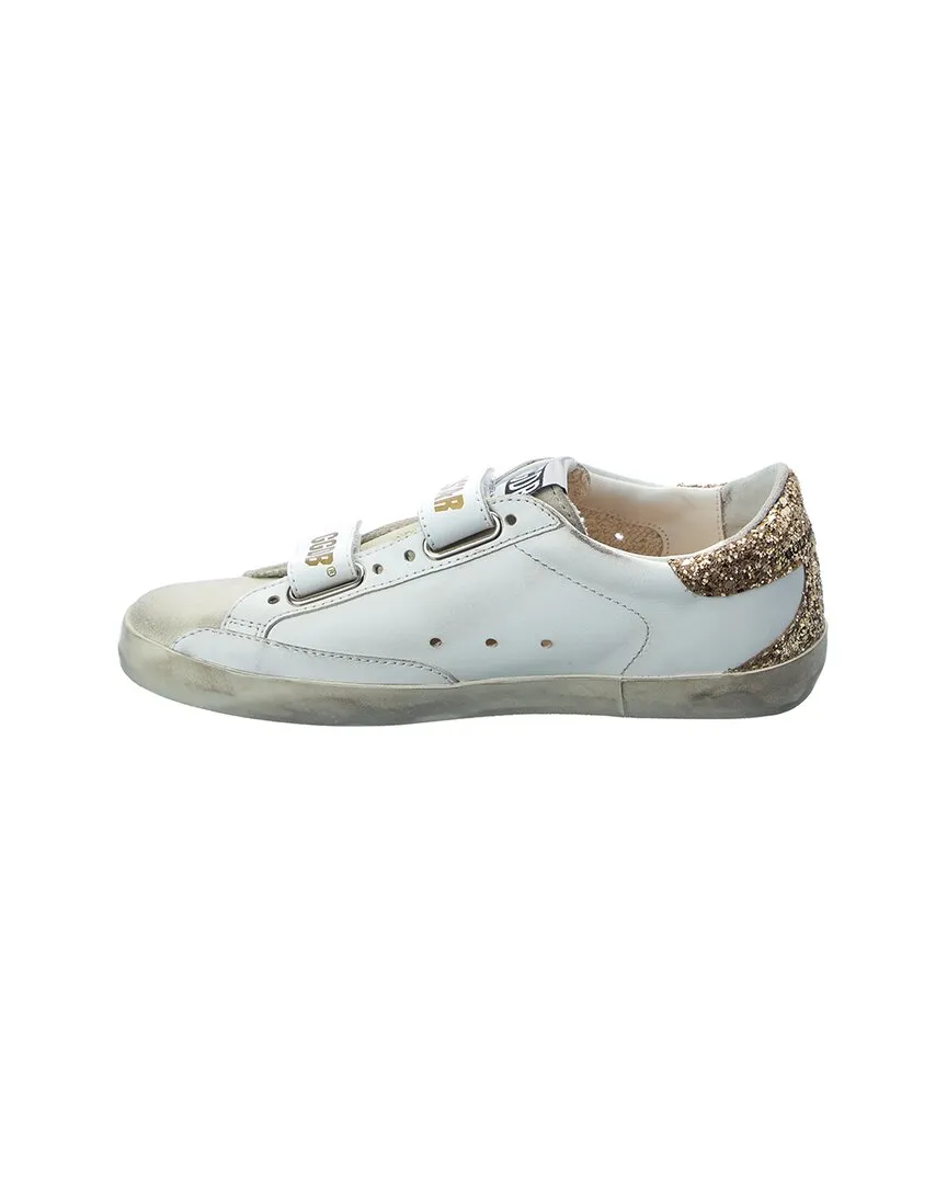 Golden Goose Old School Leather & Glitter Sneaker