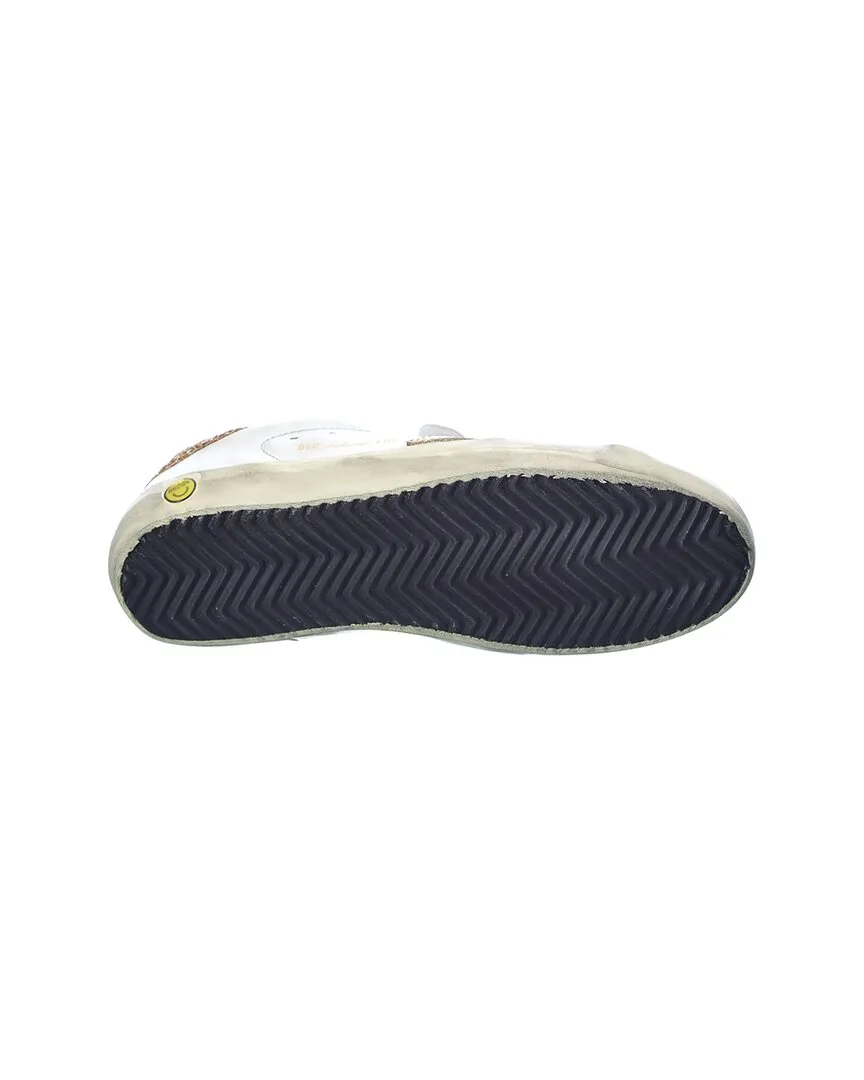 Golden Goose Old School Leather & Glitter Sneaker