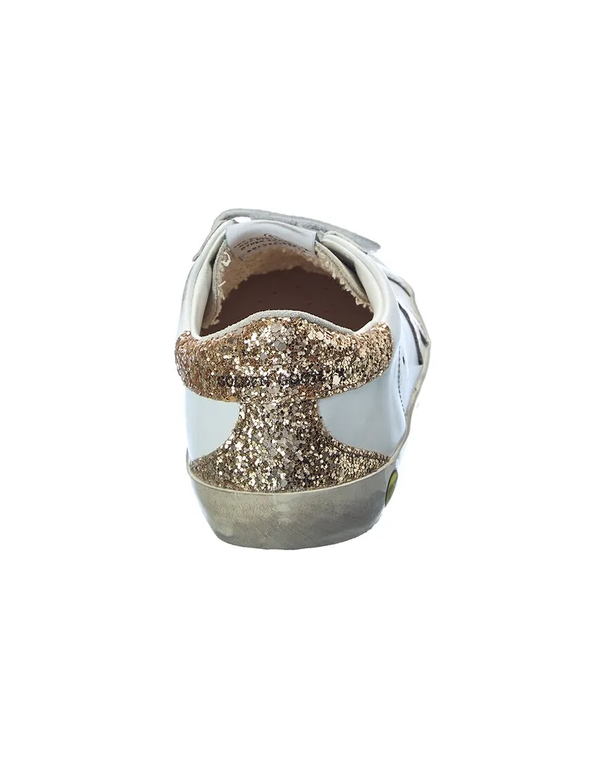 Golden Goose Old School Leather & Glitter Sneaker