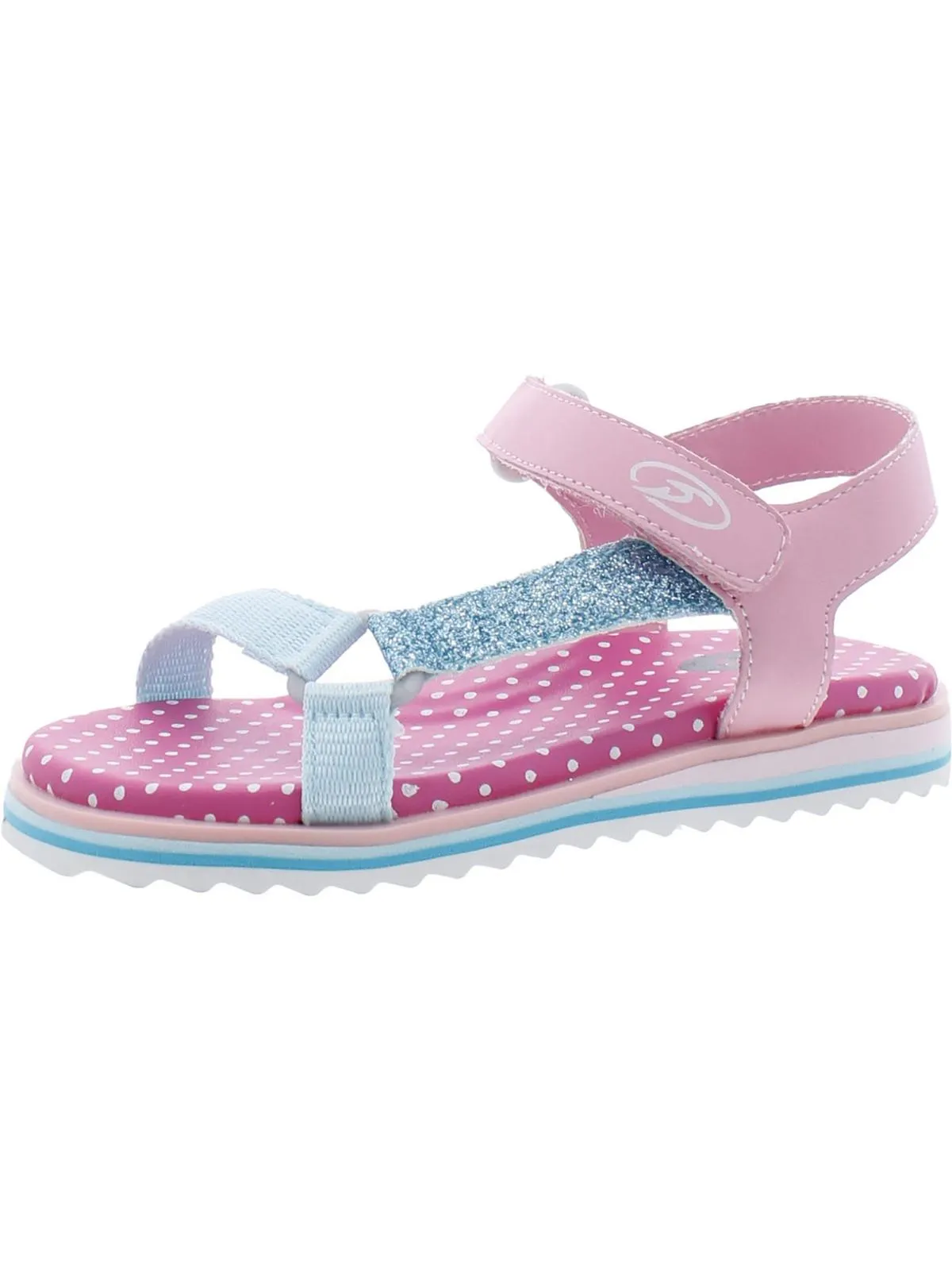 Gretel Girls Glitter Open Toe Ankle Strap
