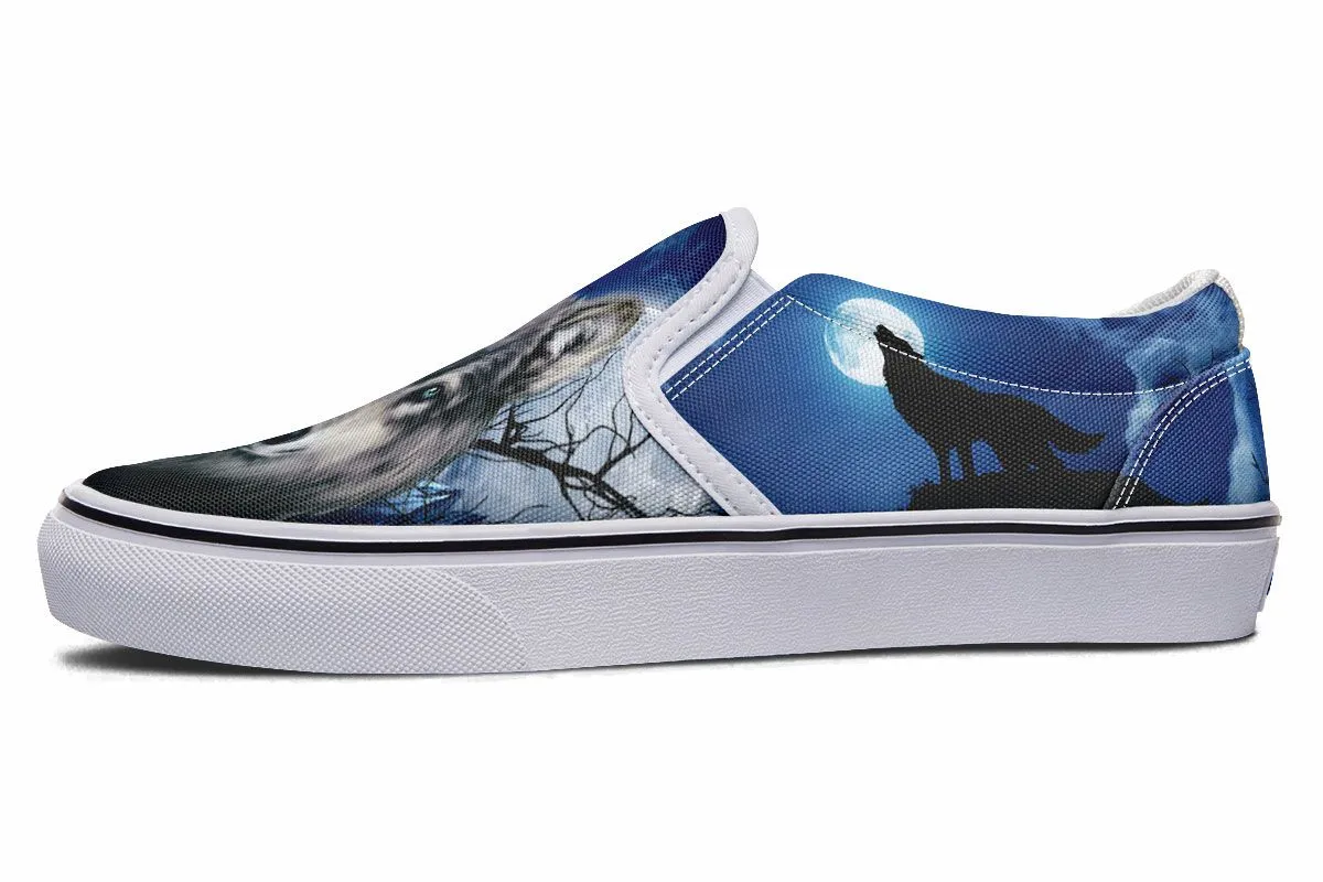 Grey Wolf Slip-On Shoes