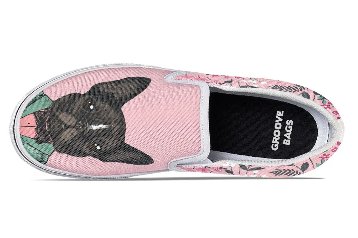 Handsome French Bulldog Slip-On Shoes
