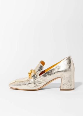 Heeled Leather Loafer