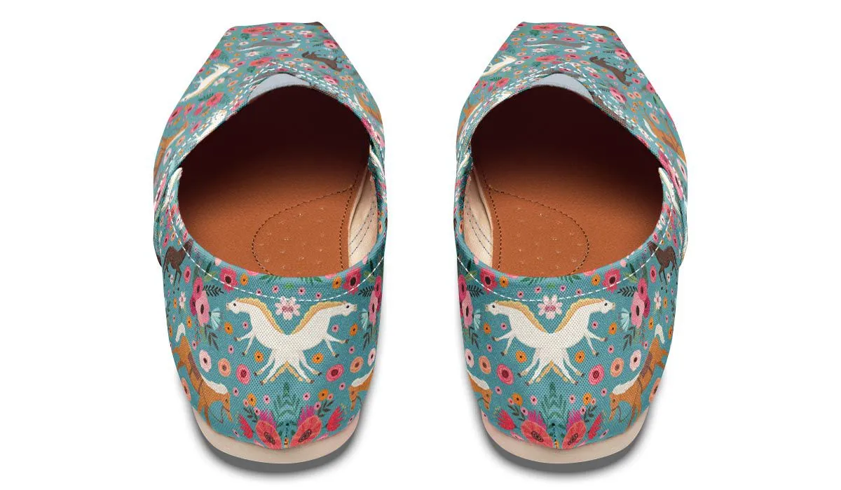 Horse Flower Casual Shoes