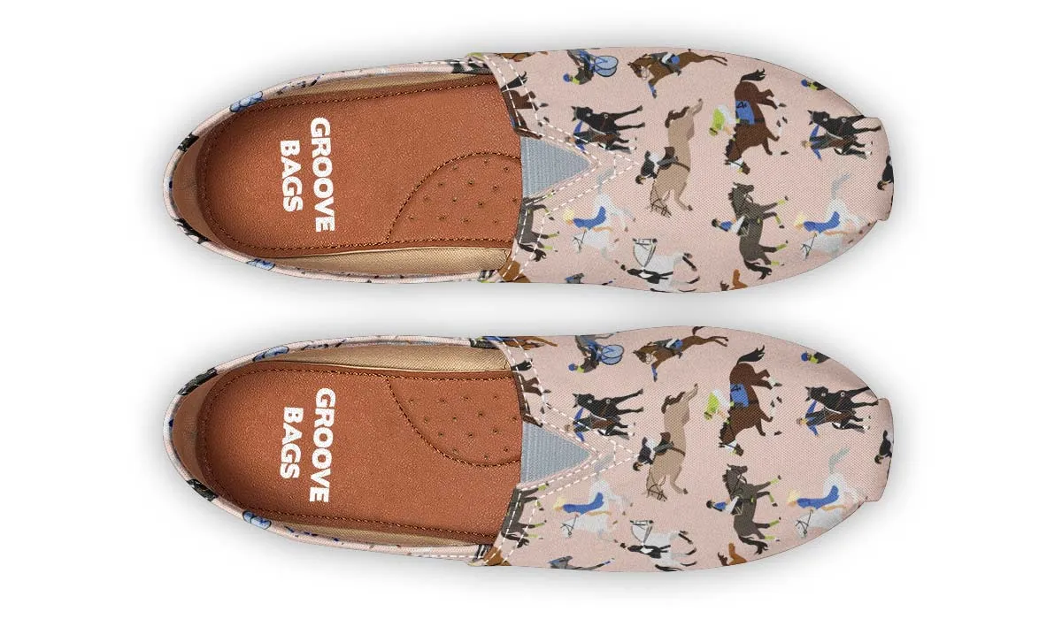 Horse Riding Pattern Casual Shoes
