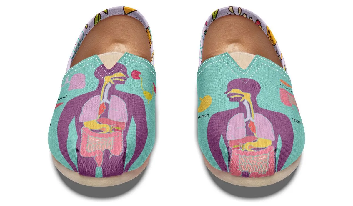 Human Organs Casual Shoes