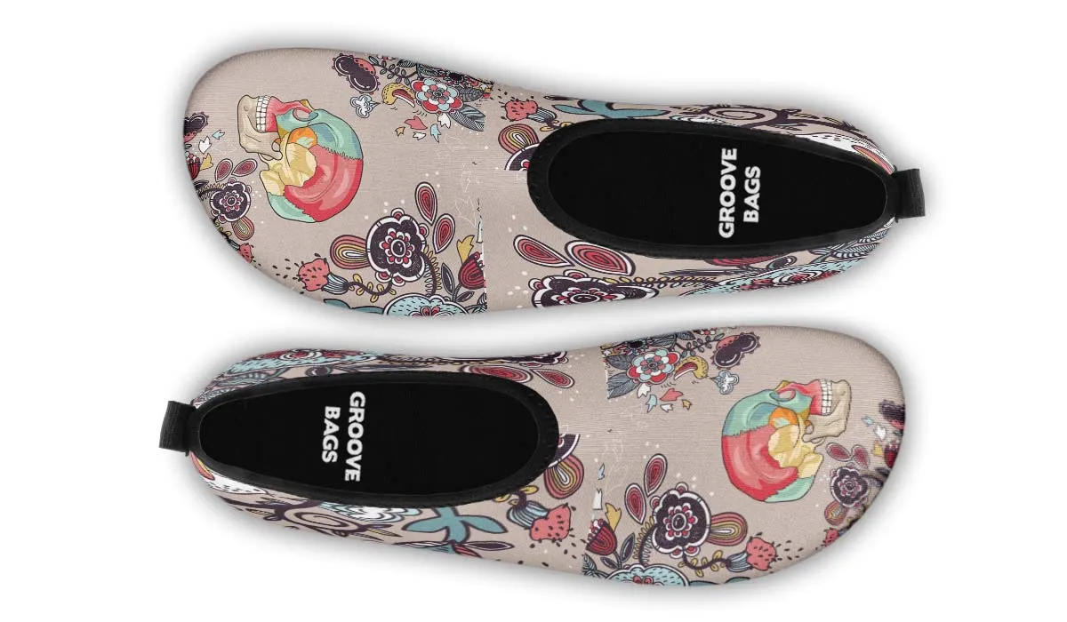 Human Skull Diagram Aqua Barefoot Shoes