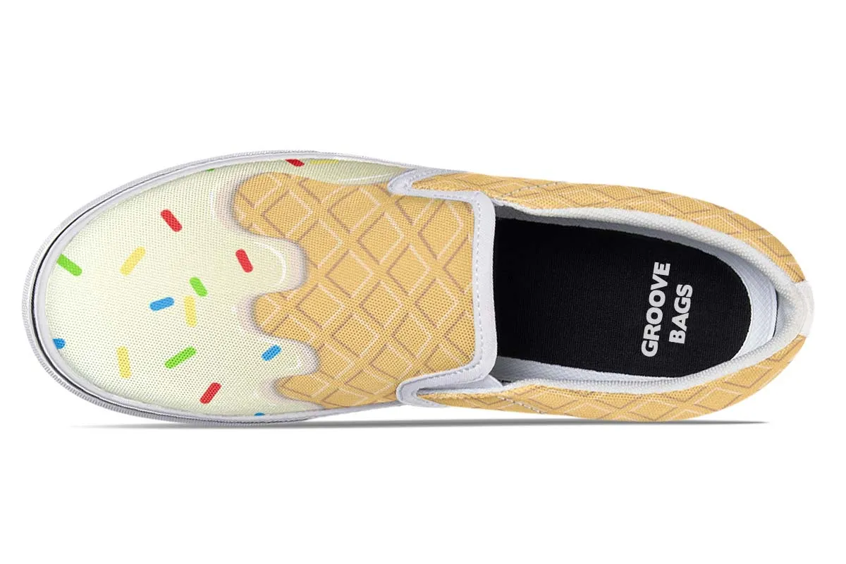 Ice Cream Cone Slip-On Shoes
