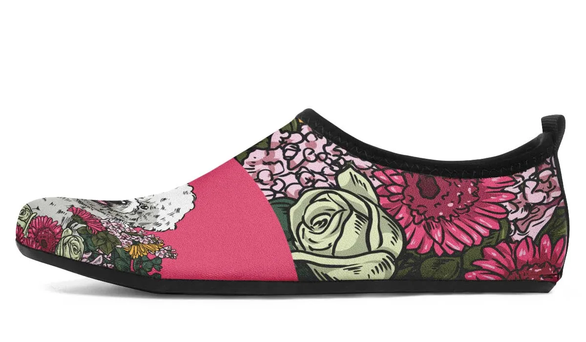 Illustrated Bichon Frise Aqua Barefoot Shoes