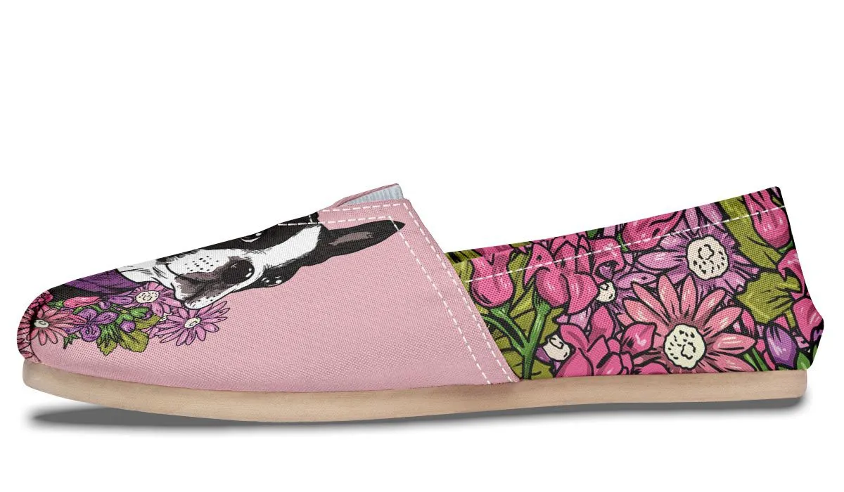 Illustrated Boston Terrier Casual Shoes