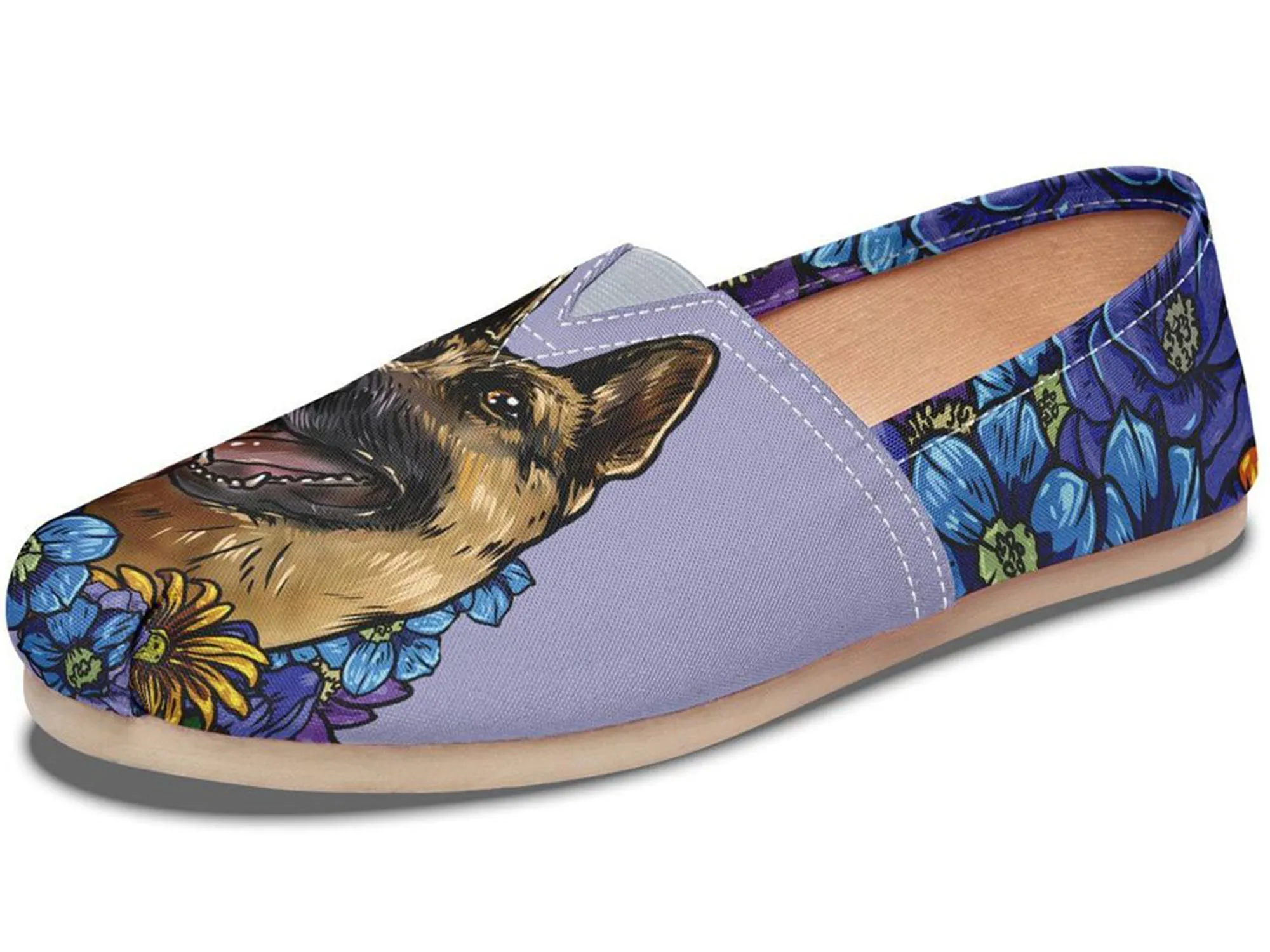 Illustrated German Shepherd Casual Shoes