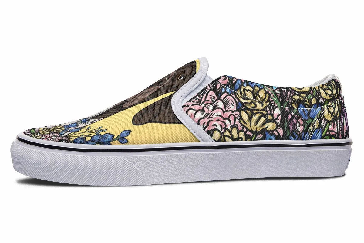 Illustrated German Shorthaired Pointer Slip-On Shoes