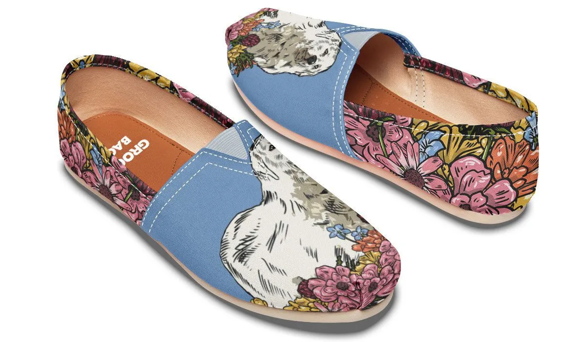 Illustrated Great Pyrenees Casual Shoes