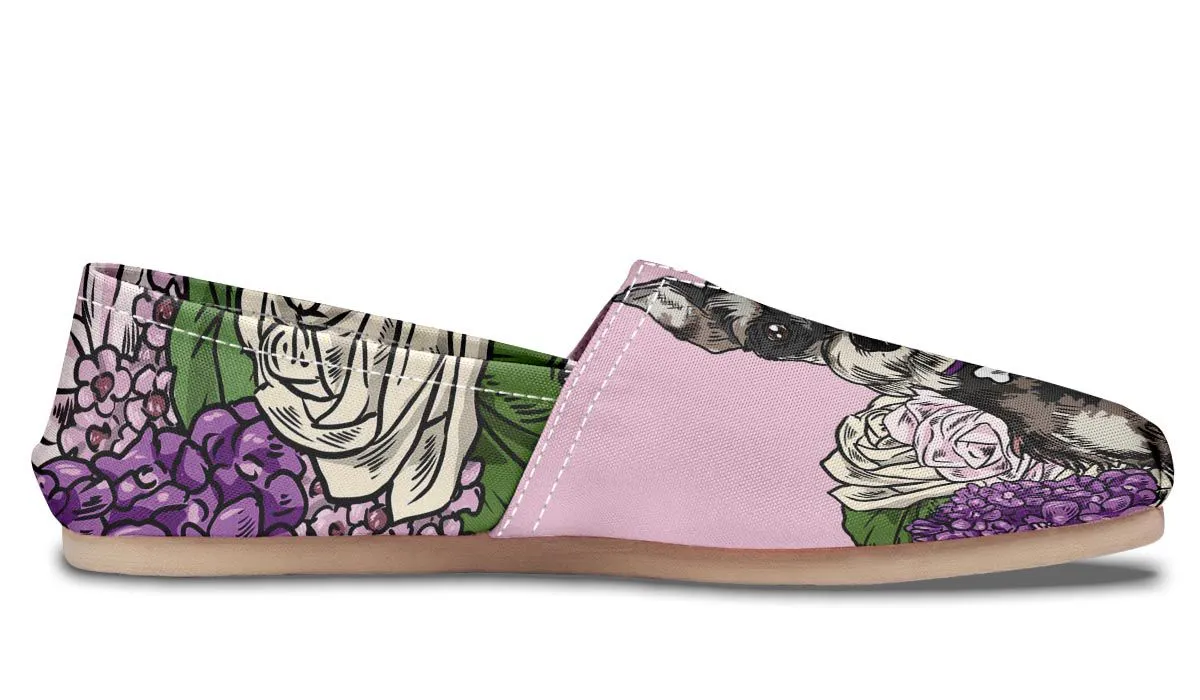 Illustrated Schnauzer Casual Shoes