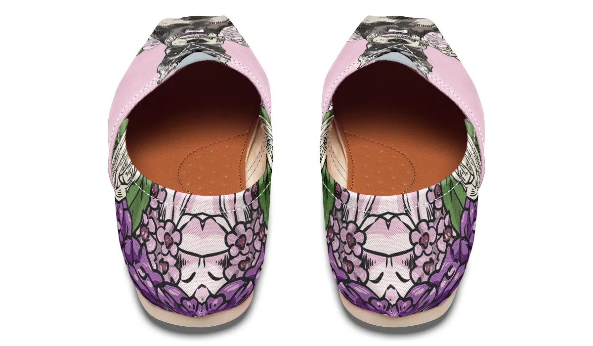 Illustrated Schnauzer Casual Shoes