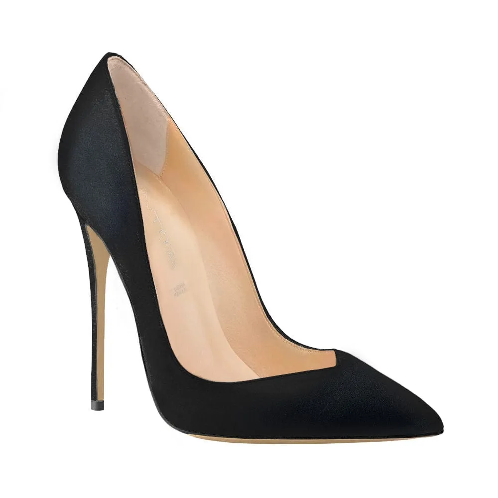 ISABELLE BLACK SATIN