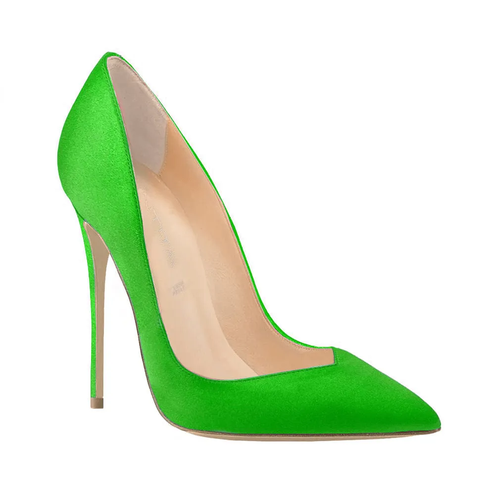 ISABELLE GREEN SATIN