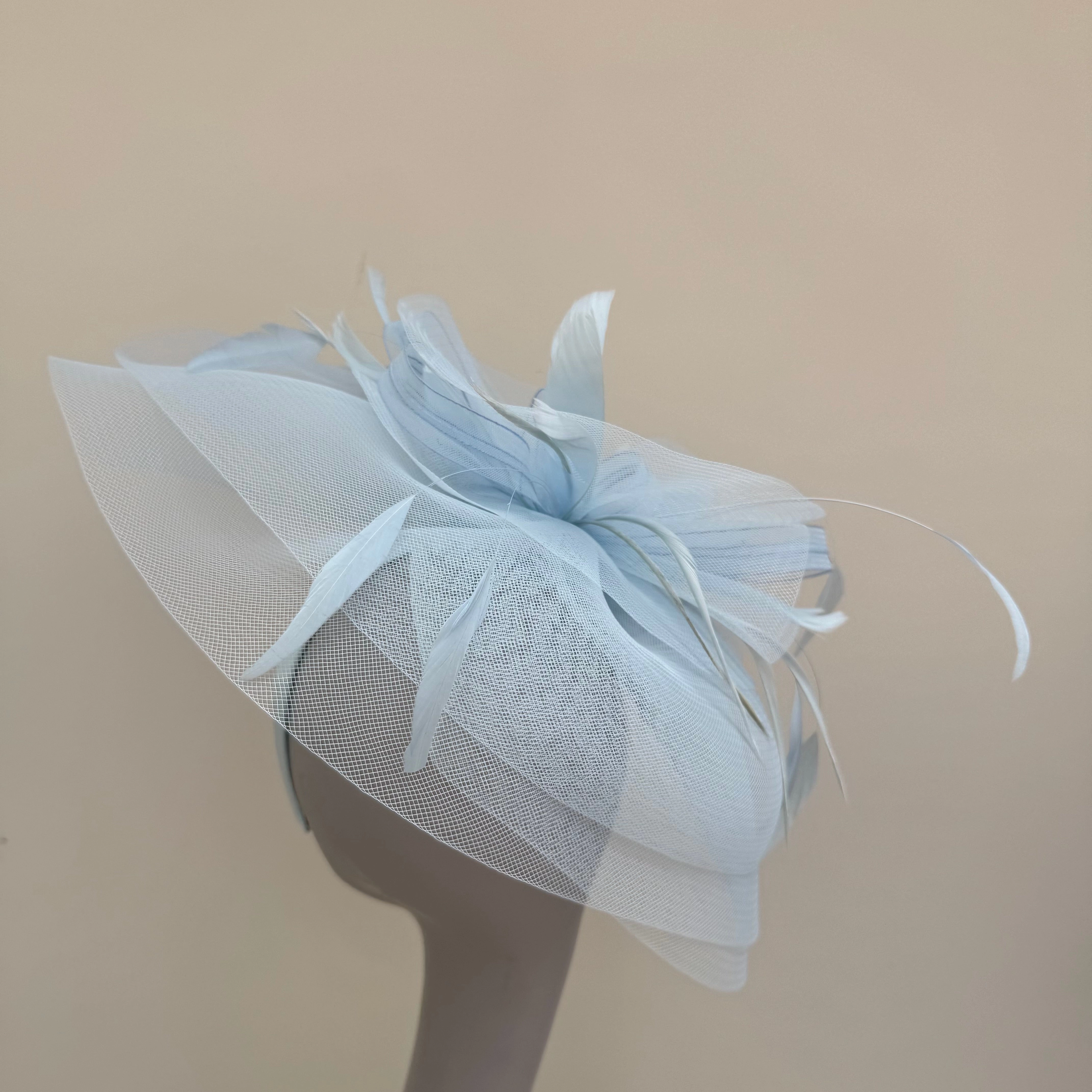 J Bees JB20/165 Baby Blue Headband Fascinator