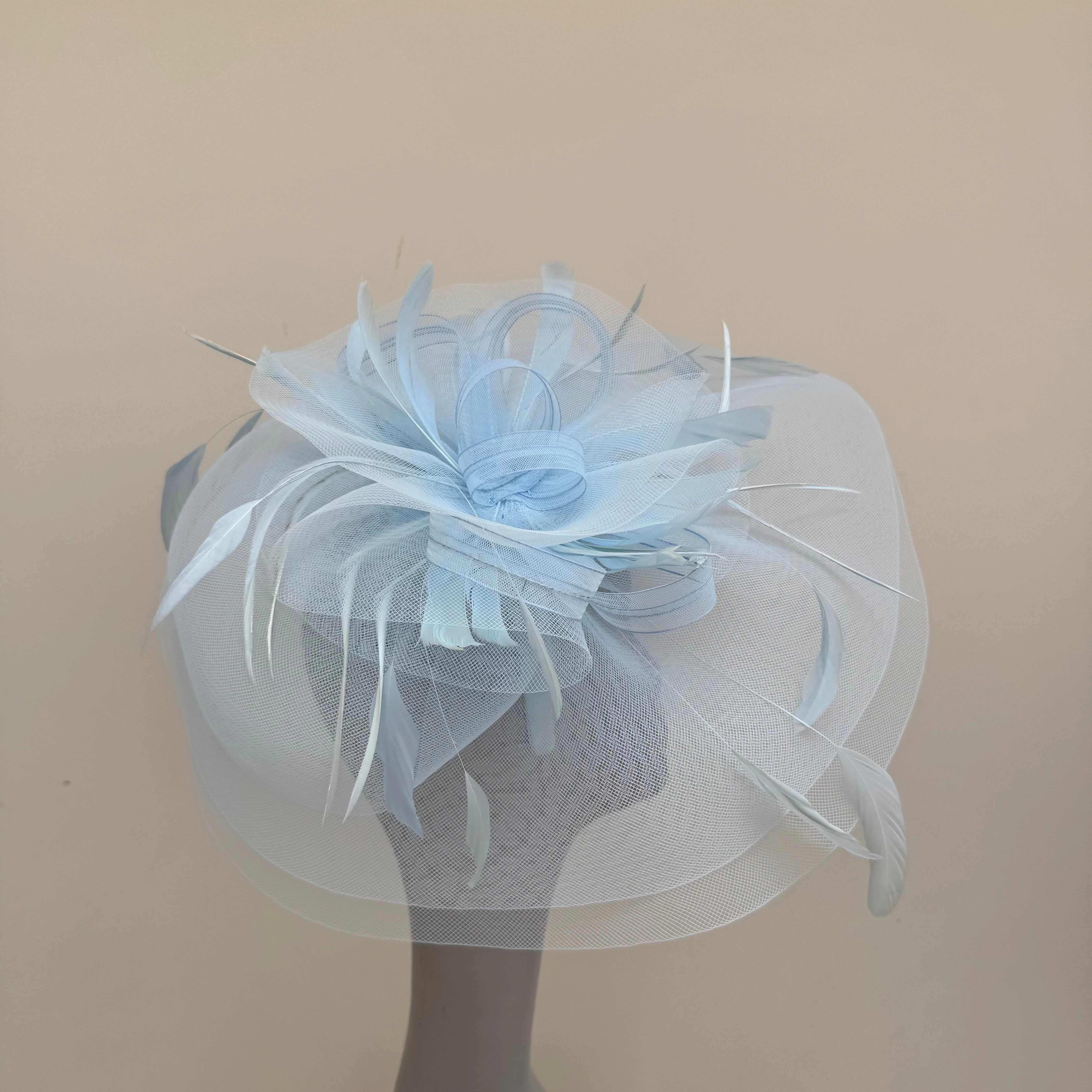 J Bees JB20/165 Baby Blue Headband Fascinator