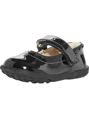 Jane II Girls Leather Slip On Ballet Flats