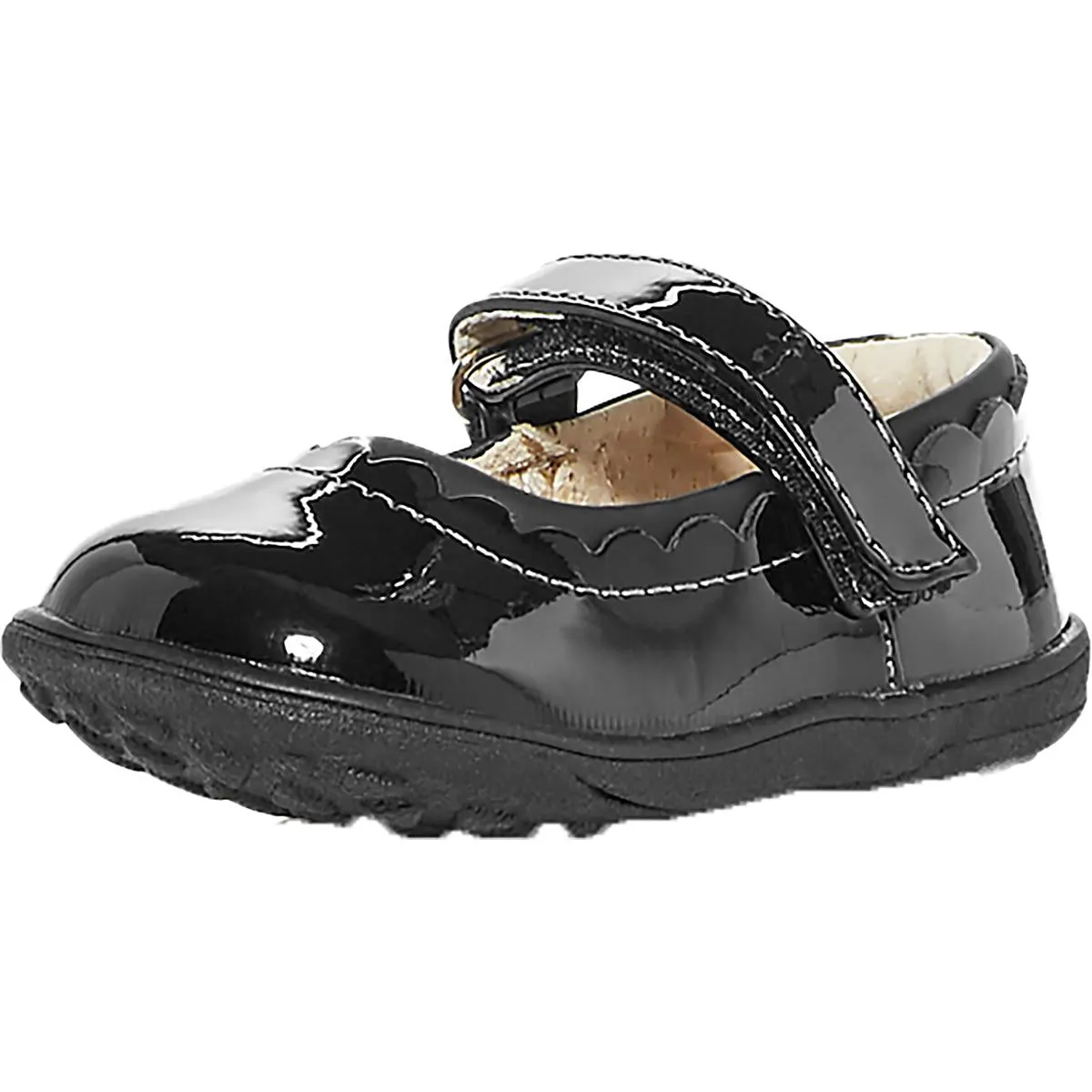Jane II Girls Leather Slip On Ballet Flats