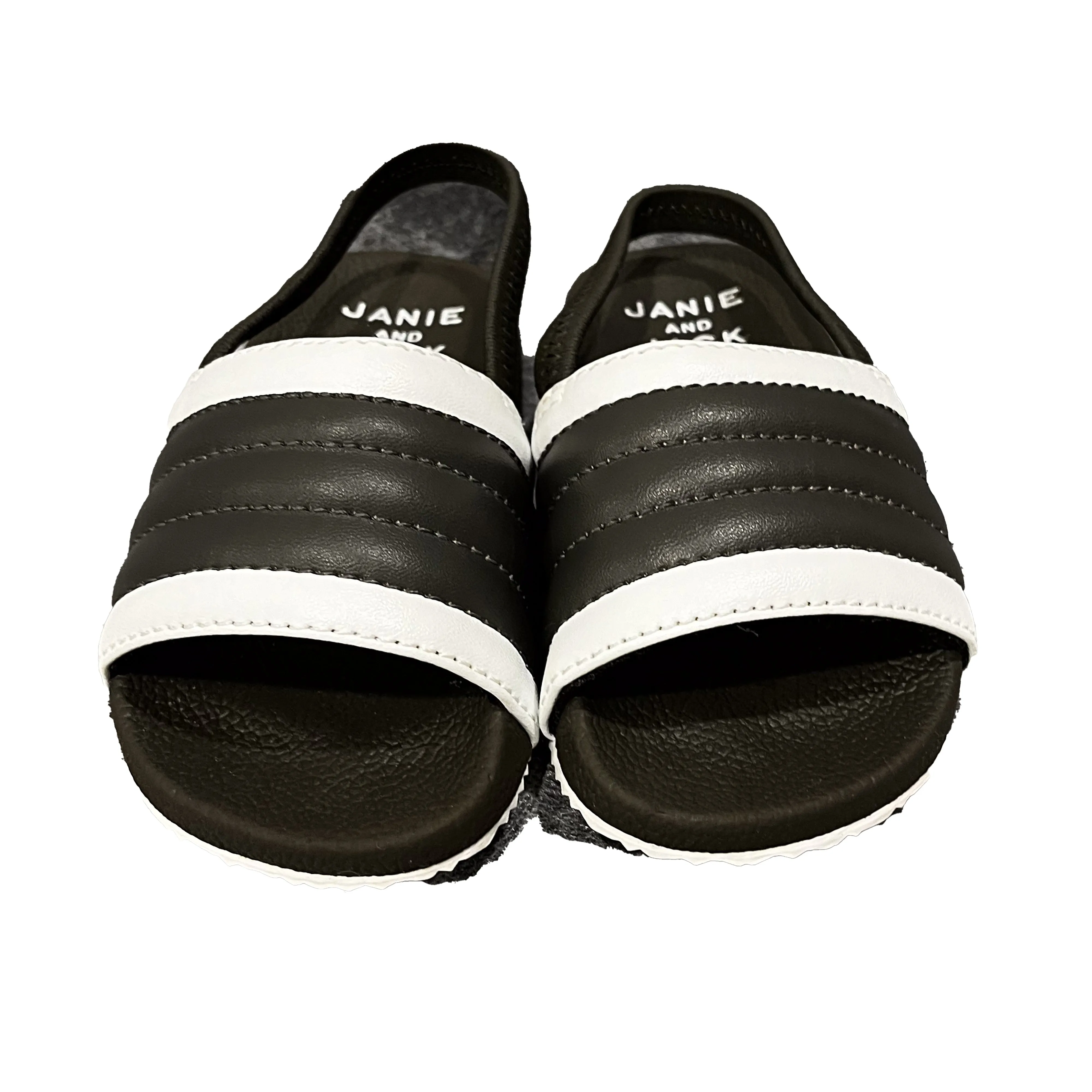 Janie and Jack Boys Gray | White Sandals