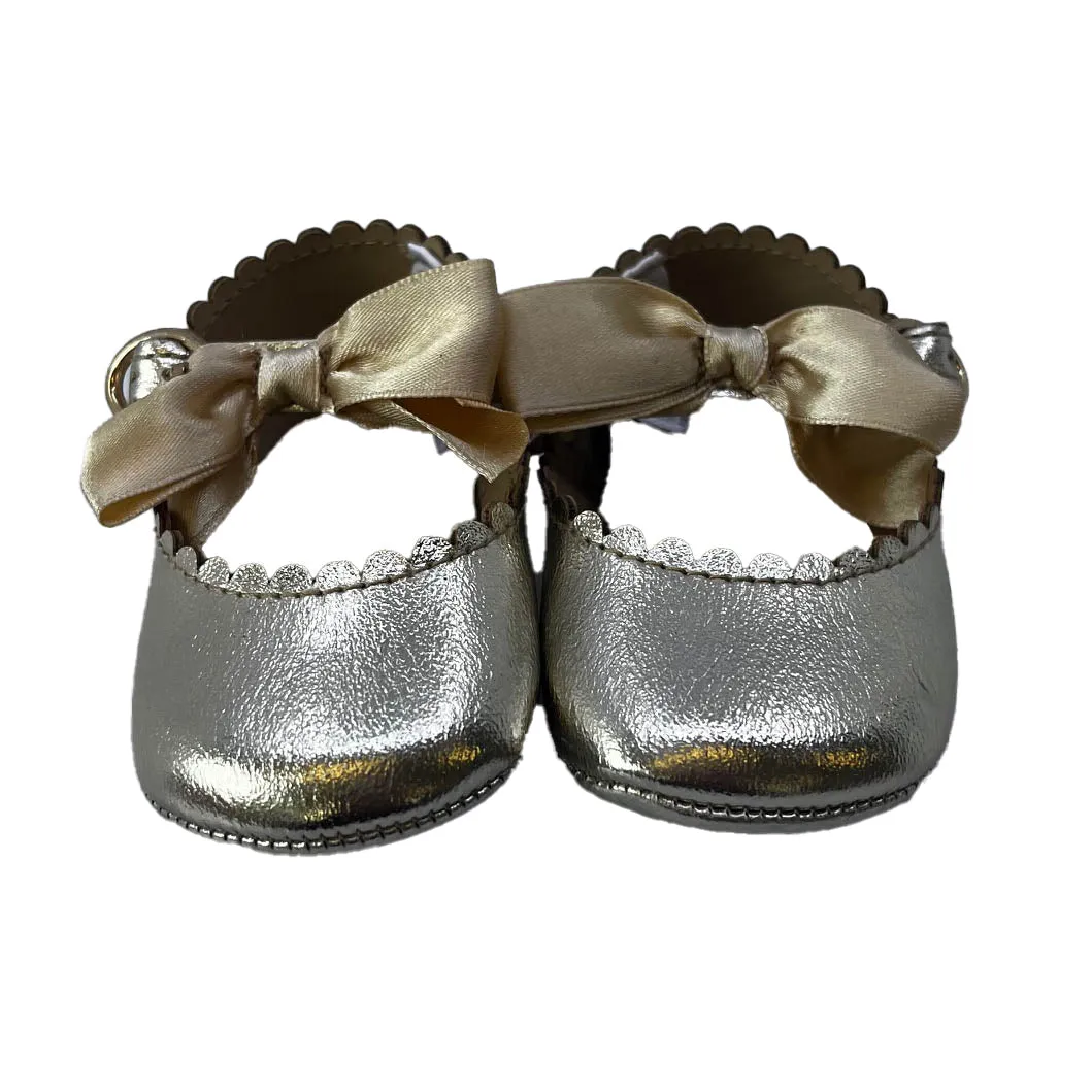 Janie and Jack Girls Gold Shoes