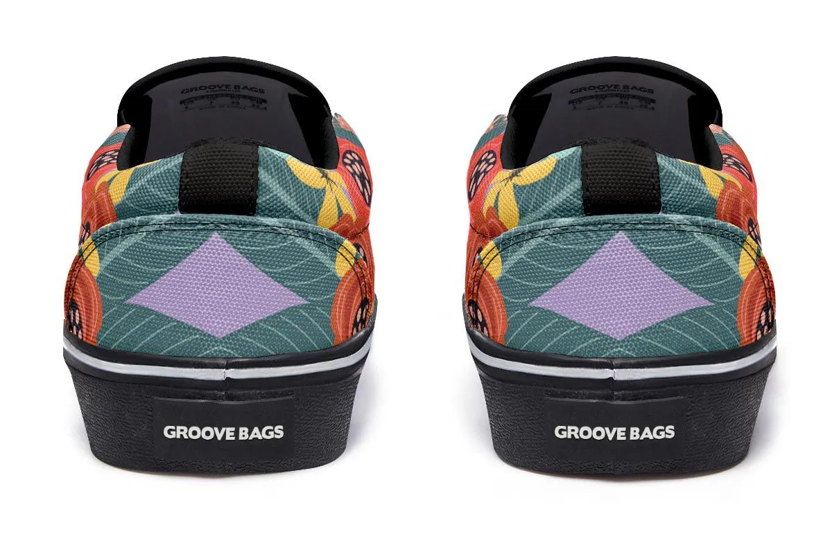 Joyful Grey Pit Bull Slip-On Shoes