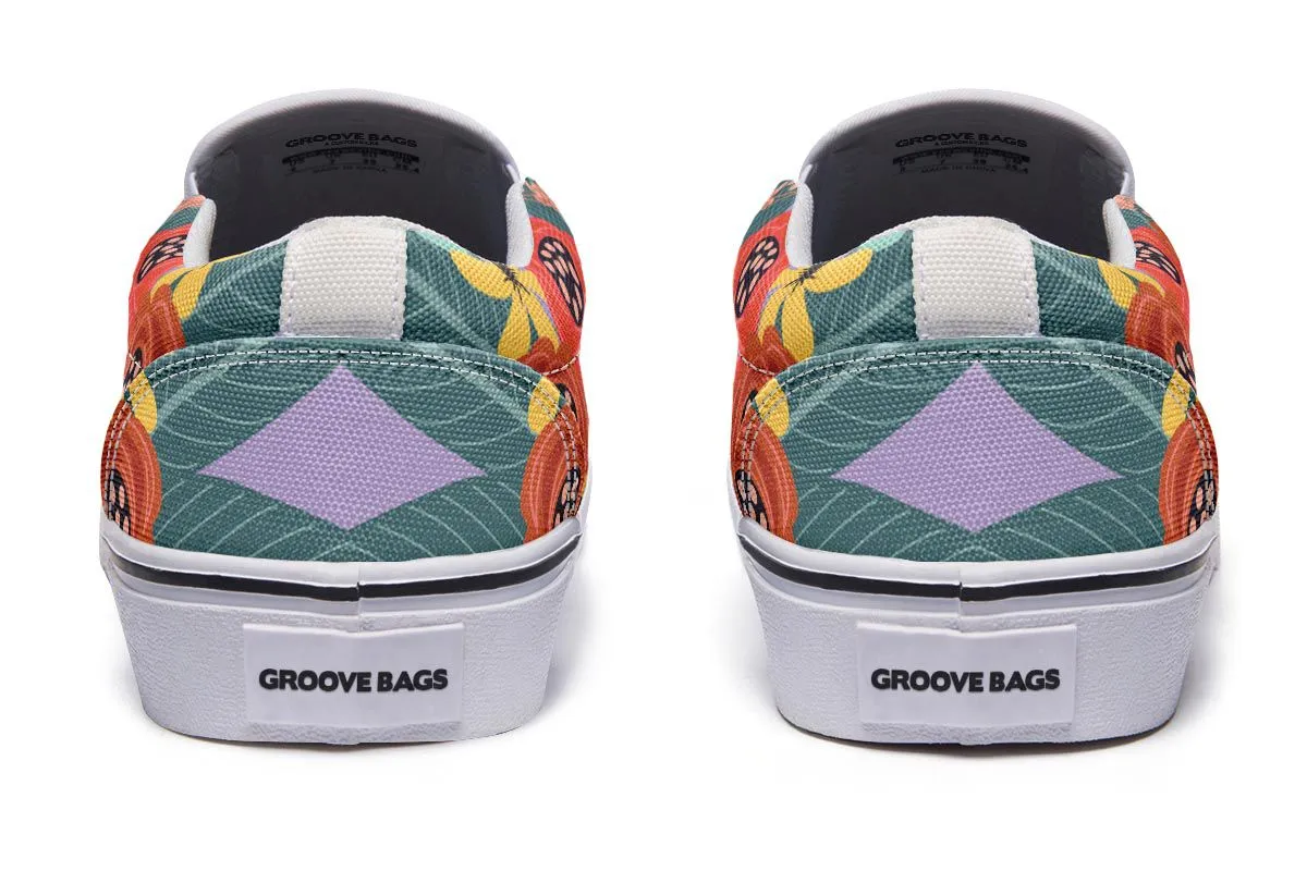 Joyful Grey Pit Bull Slip-On Shoes