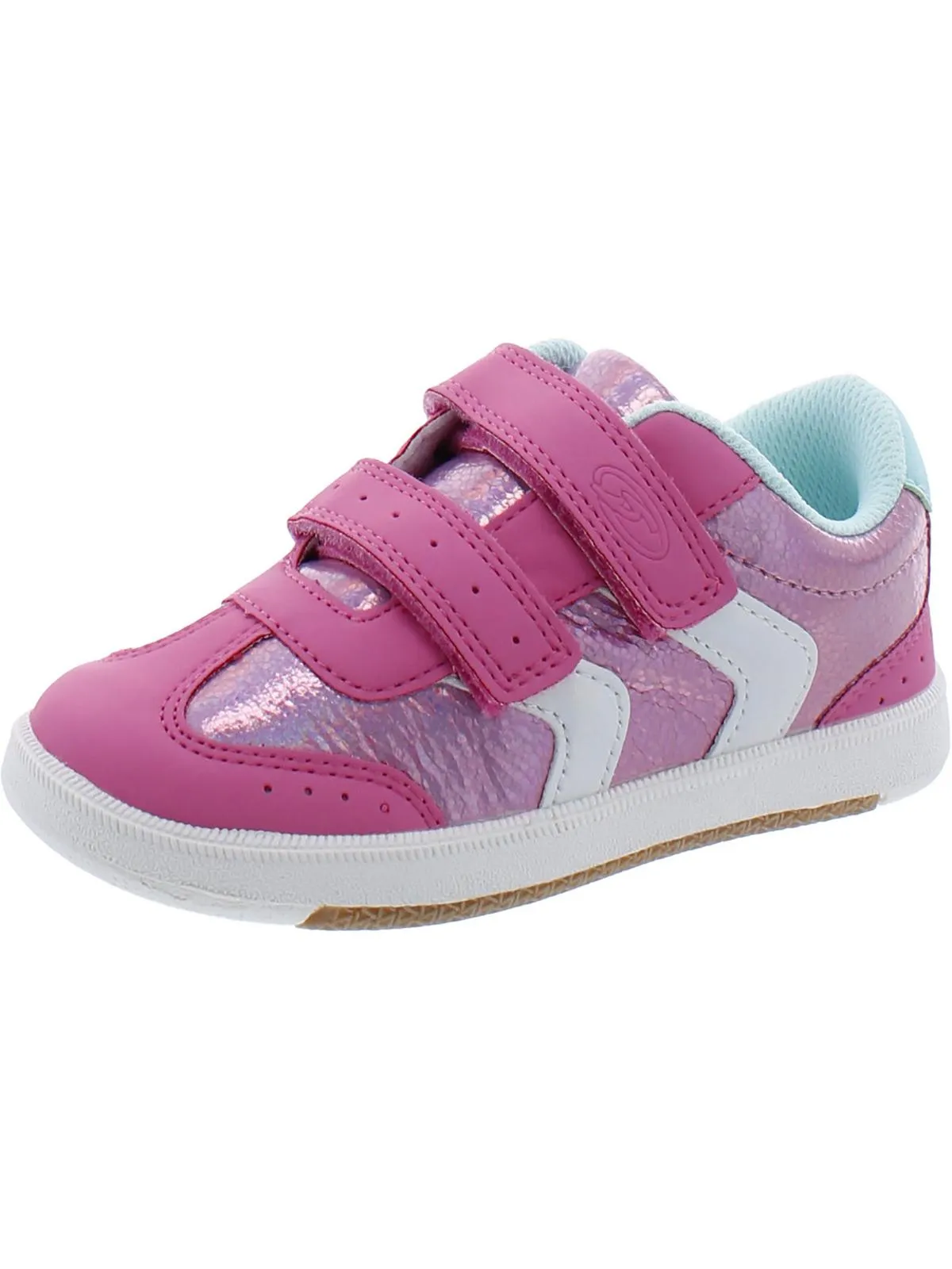 Kameron Girls Toddler Faux Leather Casual and Fashion Sneakers