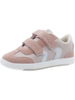 Kameron Girls Toddler Faux Leather Casual and Fashion Sneakers